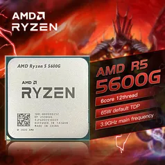 Amd New Ryzen 5 5600g R5 5600g Cpu New Game Processor Socket Am4 3.9ghz Six-core T