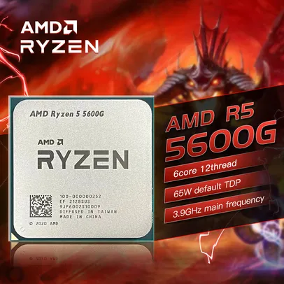 Amd New Ryzen 5 5600g R5 5600g Cpu New Game Processor Socket Am4 3.9ghz Six-core T