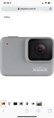 Câmera Hero 7 White à Prova D’água 10MP Full HD Wifi, GoPro, Branco R$1099