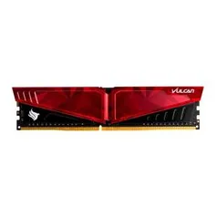 MEMORIA TEAM GROUP 8GB (1X8) DDR4 3200MHZ CL16 T-FORCE VULCAN PICHAU VERMELHA, TLPRD48G3200HC16C01