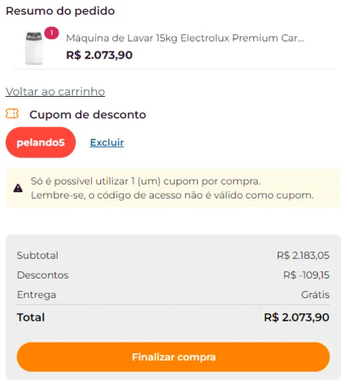 Imagem na descrição da promoção