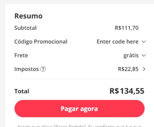 Imagem na descrição da promoção