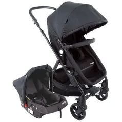 [APP] Carrinho de Bebê Cosco Travel System Duo Poppy – Preto Mescla