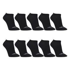 Kit Meia Invisível Mash Pacote 10 Pares Masculino - Preto | R$31