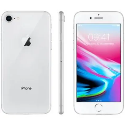 iPhone 8 - 64GB Prata Tela 4.7" IOS 4G Câmera 12MP - Apple | R$2.672