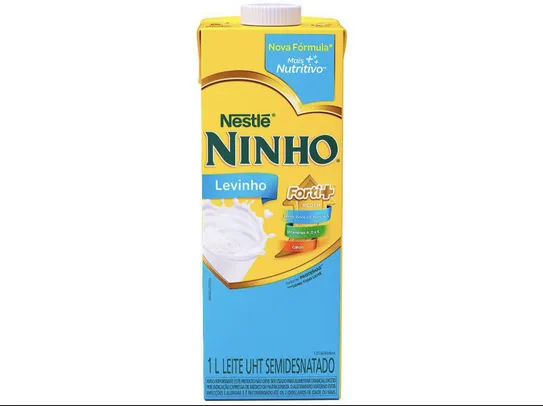 [C. Ouro] Leite Semidesnatado UHT Ninho Levinho 1L | R$3,23
