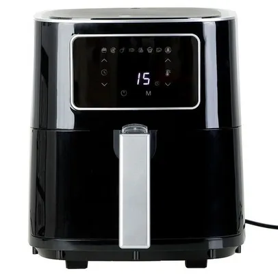 Fritadeira Elétrica Digital Air Fryer Sem Óleo 4,5L Preta - Fun Kitchen