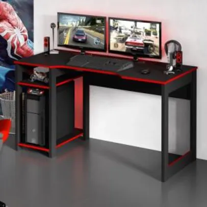 Mesa Para Computador Gamer Tecno Mobili ME4152 2 Prateleiras | R$178