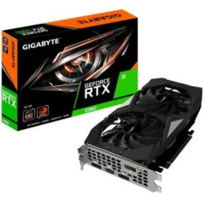Placa de vídeo Gigabyte NVIDIA GeForce RTX 2060 OC 6G - R$1.700