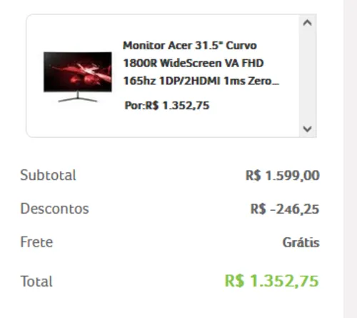 Imagem na descrição da promoção