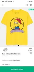 BLUSA ESTAMPA LISA SIMPSONS AMARELO | R$20