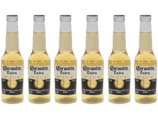 Cerveja Corona 210ml 60 unidades R$2,36 cada