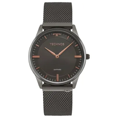 Relógio Technos Unissex Vidro De Safira 9t22ao/4p | R$360
