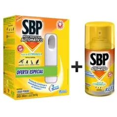 Multi Inseticida Automático Citronela Aparelho + 2 Refis 250ml - Com Luz que Indica o Fim do Refil - SBP - R$49,90