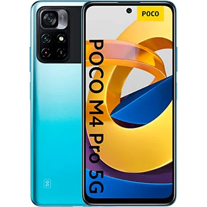 Poco M4 Pro 5G Smartphone 128GB, 6 GB RAM, Dual Sim, azul