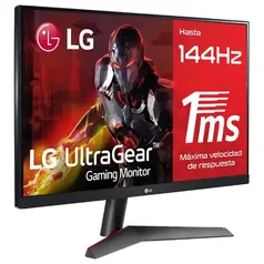 Monitor Gamer LG UltraGear 24 IPS Full HD - 144 Hz, 1ms, HDMI/DisplayPort, 99% sRGB, AMD FreeSync, HDR 10, VESA