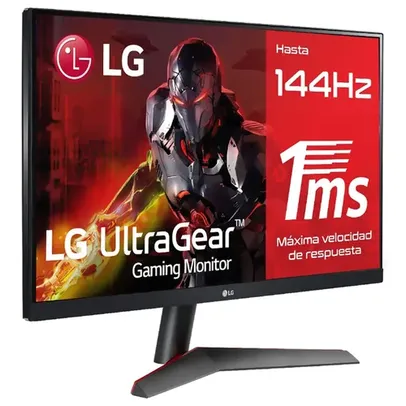 Monitor Gamer LG UltraGear 24 IPS Full HD - 144 Hz, 1ms, HDMI/DisplayPort, 99% sRGB, AMD FreeSync, HDR 10, VESA