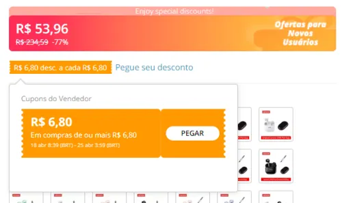 Imagem na descrição da promoção