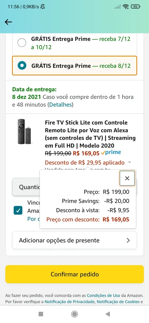 Imagem na descrição da promoção