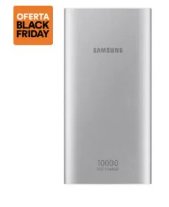 Bateria Externa Samsung 10.000MAh Carga Rápida USB Tipo C - Prata | R$80