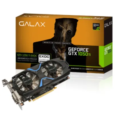 Galax GeForce GTX 1050Ti 4GB 50IQH8DVN6EC por R$ 667