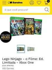 [Game + DVD] Xbox One - Lego Ninjago - o Filme: Ed. Limitada