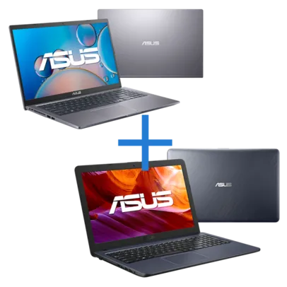 Notebook ASUS M515DA-EJ533T Cinza Escuro + Notebook ASUS VivoBook X543UA-GQ3430T Cinza Escuro