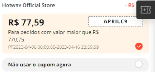 Imagem na descrição da promoção