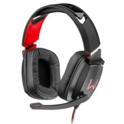 Headset Gamer Warrior Kaden RGB Drivers 50mm PH301 (Preto/Vermelho) | R$150