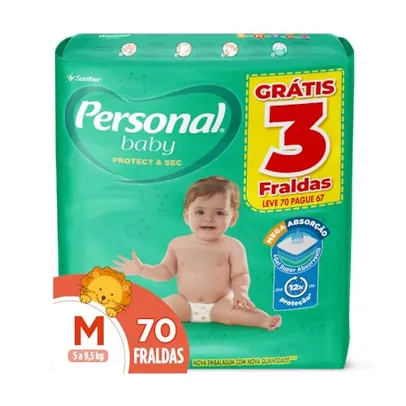 [rec] Personal Fralda Protect E Sec M Hiper, 70 Unidades