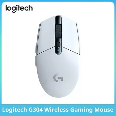 Mouse Gamer Logitech G304 com 6 botões programáveis - 12.000DPI, Branco