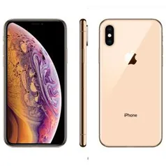 iPhone XS Apple com 256GB, Tela Super Retina HD de 5,8”, iOS 12, Dupla Câmera Traseira, Resistente à Água e Reconhecimento Facial – Dourado