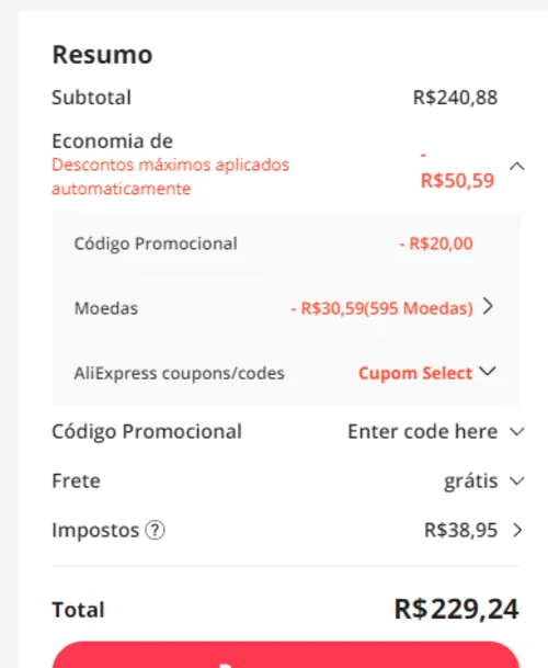 Imagem na descrição da promoção