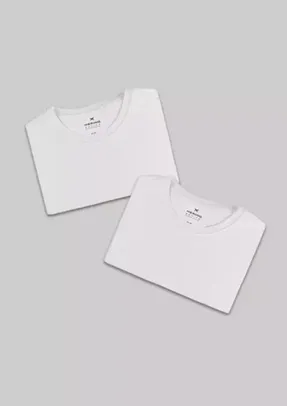 Kit Com 2 Camisetas Masculinas Básicas Hering 