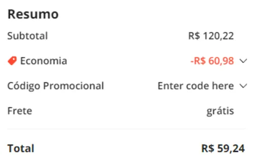 Imagem na descrição da promoção