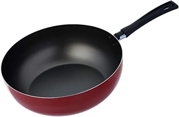 Wok Garlic, 28cm, 4,1 Litros, 28 X 9 Cm, Vermelho, Brinox