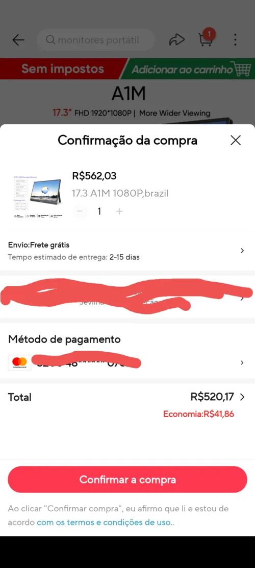 Imagem na descrição da promoção