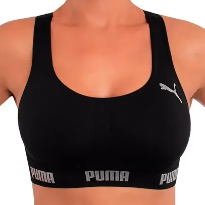 Top Puma Original Feminino Academia Fitness Nadador Sem Costura S/ Bojo Sustentação Confortável