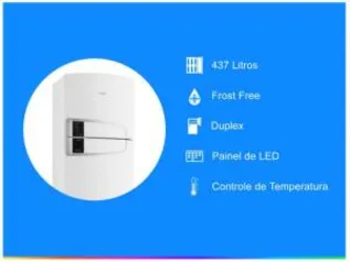 Geladeira/Refrigerador Consul Frost Free Duplex - 437L Bem Estar R$ 1999