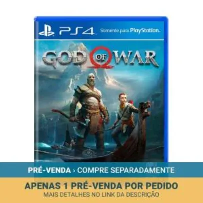 God of War - PS4 - Pré-Venda - R$154