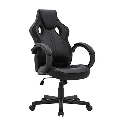 Cadeira Gamer Royale Preto All Black com Regulagem de Altura