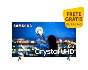 Smart TV 58" Samsung Crystal UHD 4K 2020 UN58TU7000 Borda ultrafina Wi-Fi HDMI