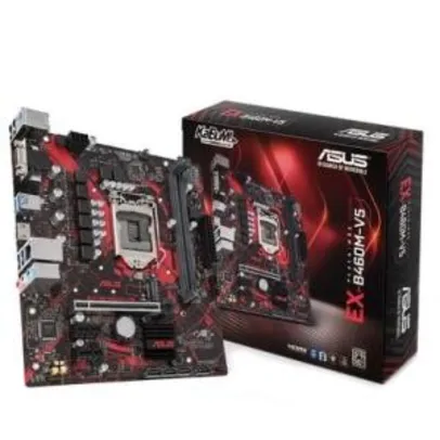 Placa-Mãe Asus EX-B460M-V5, Intel LGA 1200, mATX, DDR4 | R$552