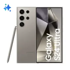 (VIP) Samsung Galaxy S24 Ultra, 512GB, 12GB de RAM, Tela de 6.8, Galaxy AI Titânio Cinza