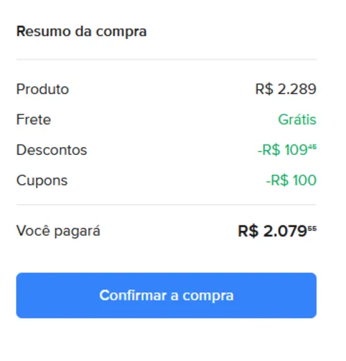 Imagem na descrição da promoção