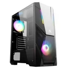 Gabinete Gamer Fortrek, Mid Tower Black Hawk, RGB - R$300