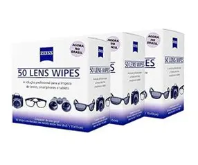 KIT 3 CAIXAS DE 50 LENS WIPES | R$109