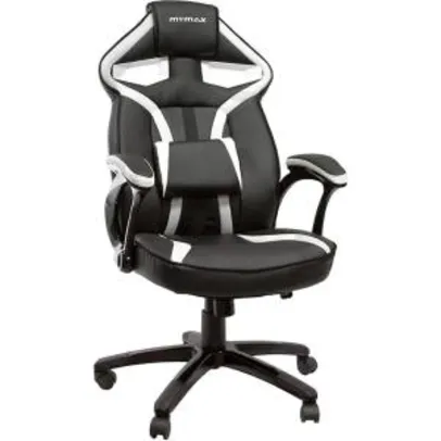 Cadeira Gamer Mymax Mx1 Giratória Preto/Branco | R$449