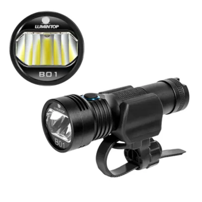 Lumintop B01 850LM 210m USB Recarregável Luz de Bicicleta Antiofuscante Farol de Bicicleta 21700 18650 Lanterna Externa