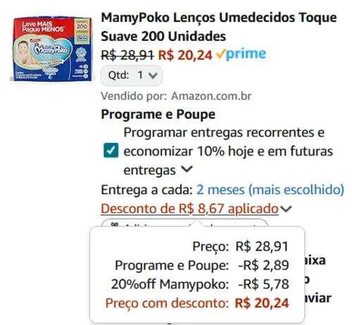 Imagem na descrição da promoção